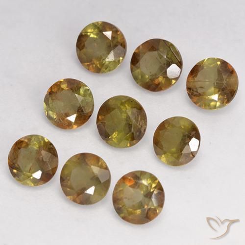 2.19 ct natürliche Mehrfarbig Andalusit-Edelsteine, Runden, VS