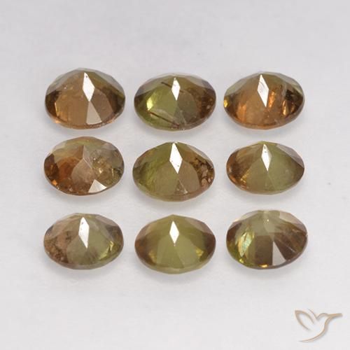 2.19 ct natürliche Mehrfarbig Andalusit-Edelsteine, Runden, VS