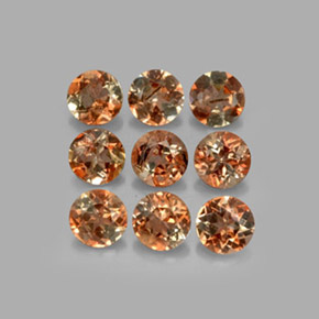 2,19 ct natürliche mehrfarbiger Andalusit-Edelsteine, Rundschliff, VS