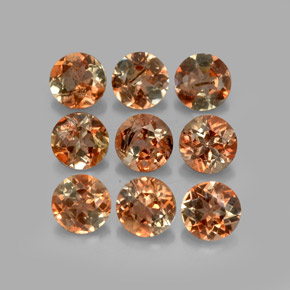 2,19 ct natürliche mehrfarbiger Andalusit-Edelsteine, Rundschliff, VS