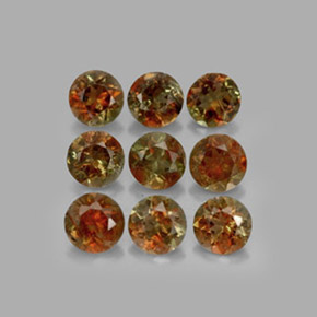2,28 ct natürliche mehrfarbiger Andalusit-Edelsteine, Rundschliff, VS