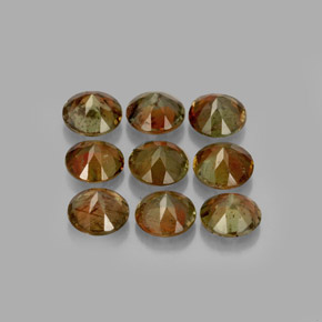 2,28 ct natürliche mehrfarbiger Andalusit-Edelsteine, Rundschliff, VS