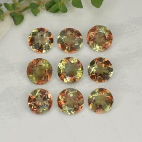 1,92 ct natürliche mehrfarbiger Andalusit-Edelsteine, Rundschliff, VS