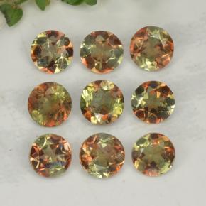 1,92 ct natürliche mehrfarbiger Andalusit-Edelsteine, Rundschliff, VS