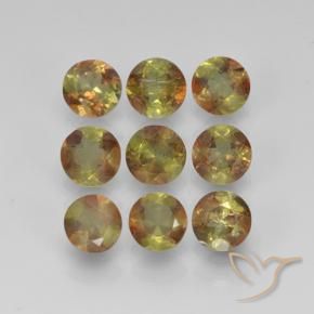 2.19 ct natürliche Mehrfarbig Andalusit-Edelsteine, Runden, VS