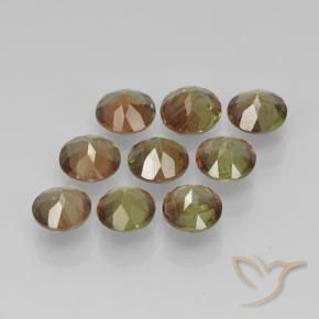 2.19 ct natürliche Mehrfarbig Andalusit-Edelsteine, Runden, VS