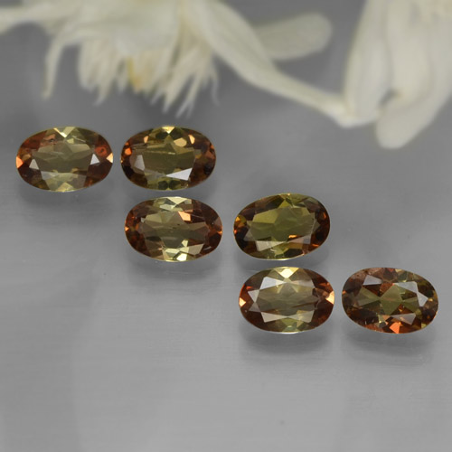 2,42 ct natürliche mehrfarbiger Andalusit-Edelsteine, Oval Schliff, VVS-VS