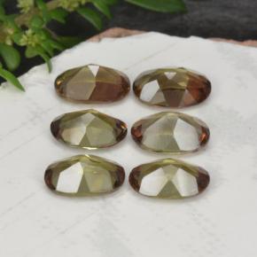 2,66 ct natürliche mehrfarbiger Andalusit-Edelsteine, Oval Schliff, VVS-VS
