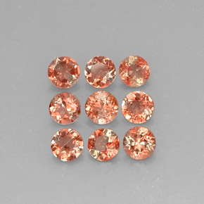2,25 ct natürliche mehrfarbiger Andalusit-Edelsteine, Rundschliff, VS