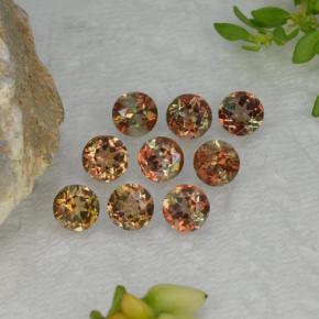 2,25 ct natürliche mehrfarbiger Andalusit-Edelsteine, Rundschliff, VS