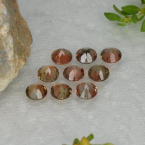 2,25 ct natürliche mehrfarbiger Andalusit-Edelsteine, Rundschliff, VS