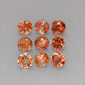 2,28 ct natürliche mehrfarbiger Andalusit-Edelsteine, Rundschliff, VS