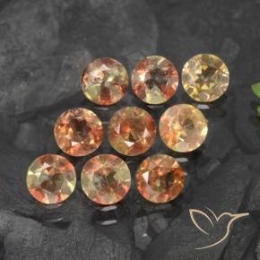 2.18 ct natürliche Mehrfarbig Andalusit-Edelsteine, Runden, VS