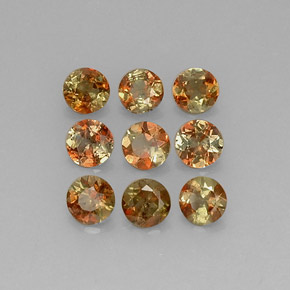 2,09 ct natürliche mehrfarbiger Andalusit-Edelsteine, Rundschliff, VS
