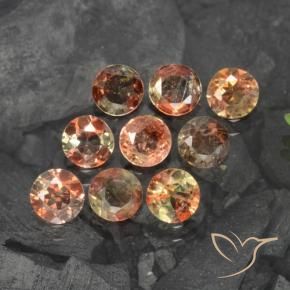 1.90 ct natürliche Mehrfarbig Andalusit-Edelsteine, Runden, VS