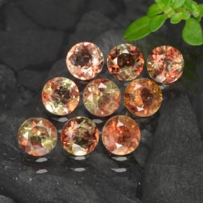 2,20 ct natürliche mehrfarbiger Andalusit-Edelsteine, Rundschliff, VS