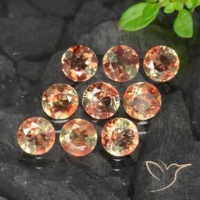 2.12 ct natürliche Mehrfarbig Andalusit-Edelsteine, Runden, VS