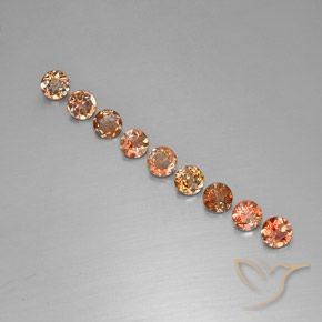 2.16 ct natürliche Mehrfarbig Andalusit-Edelsteine, Runden, VS