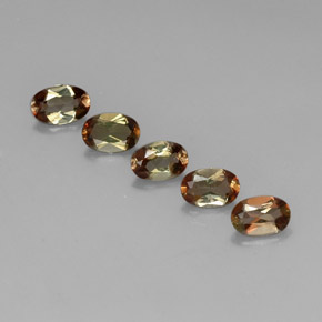 2,20 ct natürliche mehrfarbiger Andalusit-Edelsteine, Oval Schliff, VVS-VS