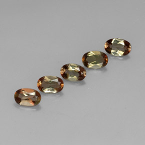 2,20 ct natürliche mehrfarbiger Andalusit-Edelsteine, Oval Schliff, VVS-VS