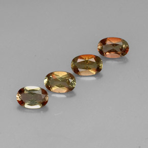 1,80 ct natürliche mehrfarbiger Andalusit-Edelsteine, Oval Schliff, VVS-VS