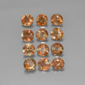 3,09 ct natürliche mehrfarbiger Andalusit-Edelsteine, Rundschliff, VS-SI
