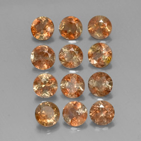 3,09 ct natürliche mehrfarbiger Andalusit-Edelsteine, Rundschliff, VS-SI