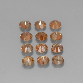 3,09 ct natürliche mehrfarbiger Andalusit-Edelsteine, Rundschliff, VS-SI