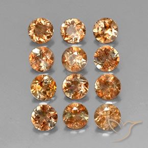 3.09 ct natürliche Mehrfarbig Andalusit-Edelsteine, Runden, VS-SI