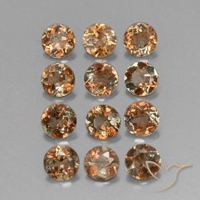 2.93 ct natürliche Mehrfarbig Andalusit-Edelsteine, Runden, SI