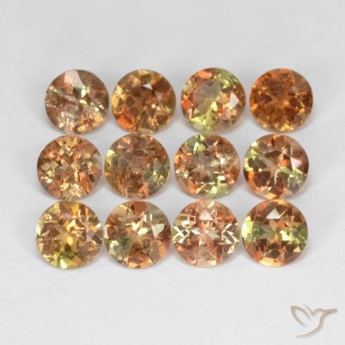 3.23 ct natürliche Mehrfarbig Andalusit-Edelsteine, Runden, VS-SI