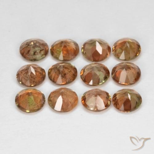 3.23 ct natürliche Mehrfarbig Andalusit-Edelsteine, Runden, VS-SI