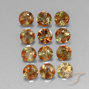 3.06 ct natürliche Mehrfarbig Andalusit-Edelsteine, Runden, VS-SI