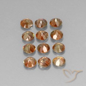 3.06 ct natürliche Mehrfarbig Andalusit-Edelsteine, Runden, VS-SI