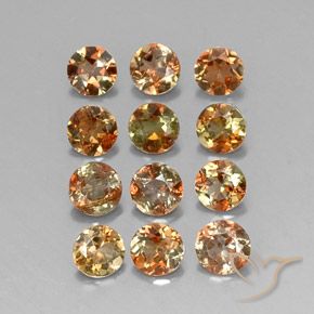 2.47 ct natürliche Mehrfarbig Andalusit-Edelsteine, Runden, VS-SI