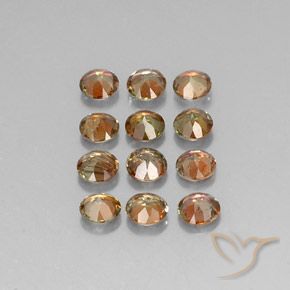 2.47 ct natürliche Mehrfarbig Andalusit-Edelsteine, Runden, VS-SI