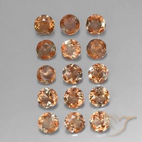 3.43 ct natürliche Mehrfarbig Andalusit-Edelsteine, Runden, VS-SI