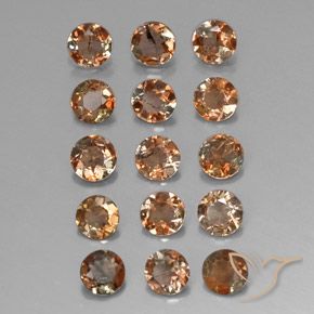 3.21 ct natürliche Mehrfarbig Andalusit-Edelsteine, Runden, VS-SI