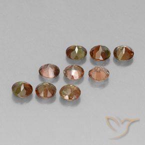 2.37 ct natürliche Mehrfarbig Andalusit-Edelsteine, Runden, VS-SI