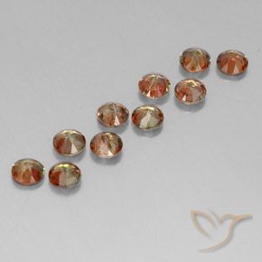 2.48 ct natürliche Mehrfarbig Andalusit-Edelsteine, Runden, VS-SI