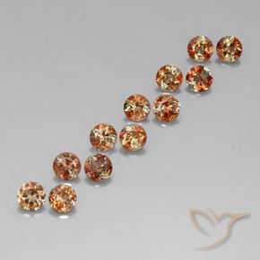 3,21 ct natürliche mehrfarbiger Andalusit-Edelsteine, Rundschliff, VS-SI