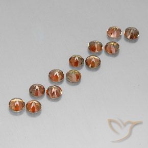 3,21 ct natürliche mehrfarbiger Andalusit-Edelsteine, Rundschliff, VS-SI