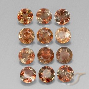 2.84 ct natürliche Mehrfarbig Andalusit-Edelsteine, Runden, VS-SI