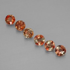 1,09 ct natürliche mehrfarbiger Andalusit-Edelsteine, Rundschliff, VS