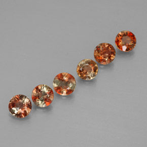 1,09 ct natürliche mehrfarbiger Andalusit-Edelsteine, Rundschliff, VS