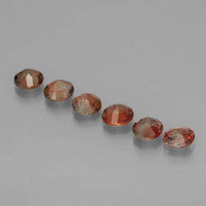 1,09 ct natürliche mehrfarbiger Andalusit-Edelsteine, Rundschliff, VS