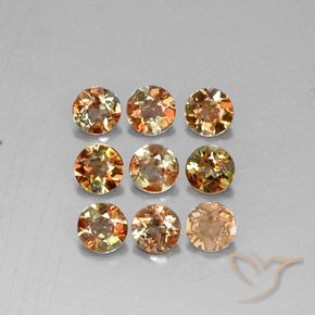 1,93 ct natürliche mehrfarbiger Andalusit-Edelsteine, Rundschliff, VS