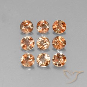 1,88 ct natürliche mehrfarbiger Andalusit-Edelsteine, Rundschliff, VS