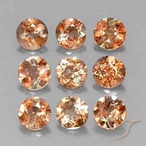 1,88 ct natürliche mehrfarbiger Andalusit-Edelsteine, Rundschliff, VS