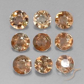 1.64 ct natürliche Mehrfarbig Andalusit-Edelsteine, Runden, VS
